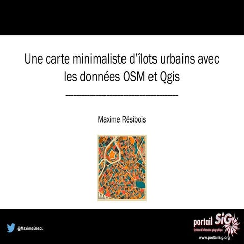 Une carte minimaliste d’îlots urbains avec les données OSM et Qgis