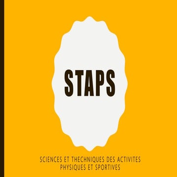 Présentation staps | PPTX