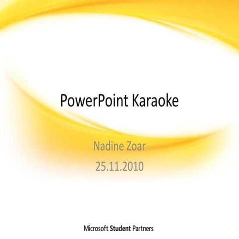Präsentationstraining PowerPoint Karaoke Version 2