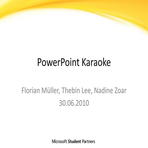 Präsentationstraining PowerPoint Karaoke