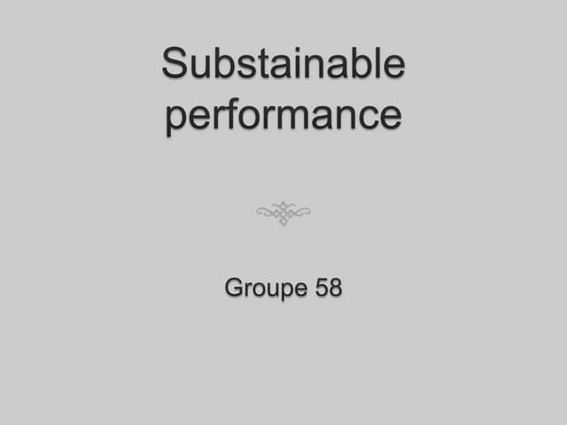 Présentation substainable - ppt