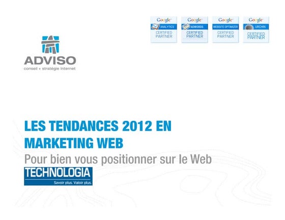 Les tendances 2012 en marketing Web