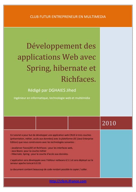 Tutoriel J2EE