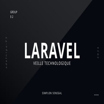 Présentation veille technologique LARAVEL.pptx