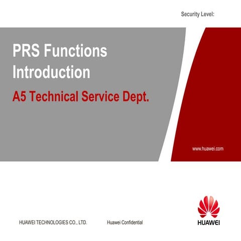 PRS Functions Introduction A5 Technical Service Dept. | PDF