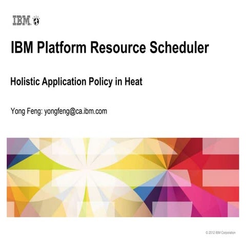 Platform Resource Scheduler Holistic Application Policy in Heat