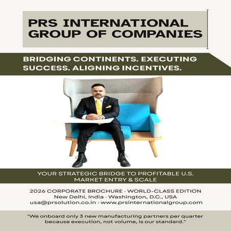 PRS International: Strategic U.S. Market Entry for Indian Manufacturers ...