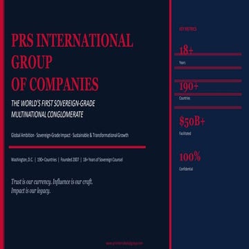 PRS International Group Presentation 2026 | PDF
