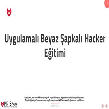 Beyaz Şapkalı Hacker CEH Eğitimi - Siber Güvenlik Temelleri