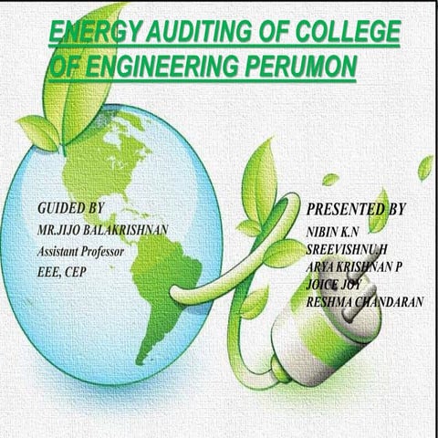 energy auditing of a college