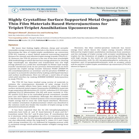 Highly Crystalline Surface Supported Metal Organic Thin Film Materials Based ...