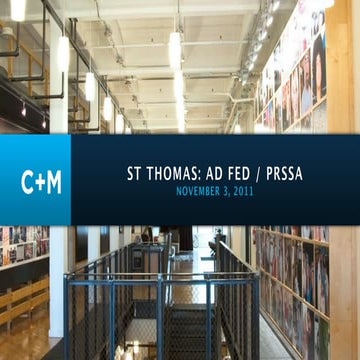 University of St. Thomas: Ad Fed / PRSSA Presentation