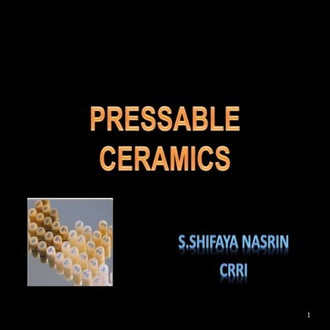 Pressable ceramics
