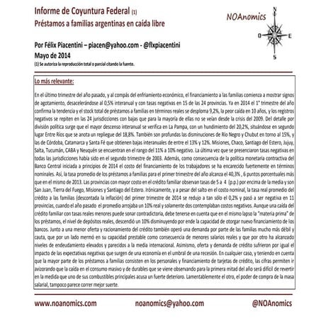 El endeudamiento de las familias argentinas al 4° trim. de 2015 | PDF