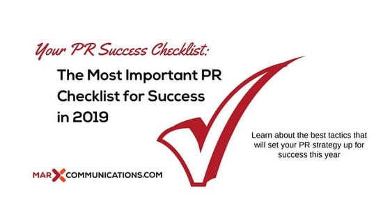 The Most Important PR Checklist for Success in 2019