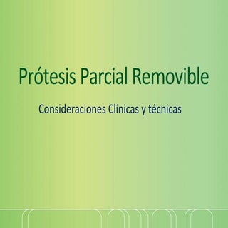Prótesis Parcial Removible