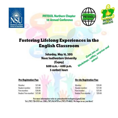 Prtesol northern chapter flyer