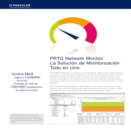 Utilizacion de la herramienta PRTG Network monitor | PDF