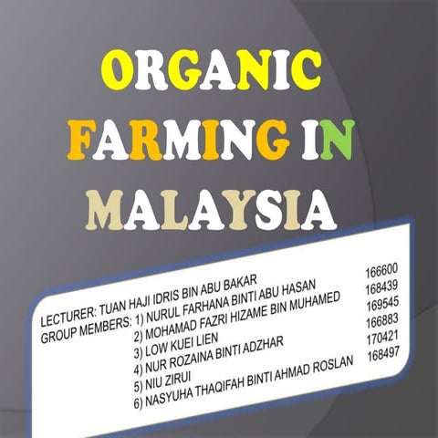 organic farming in malaysia