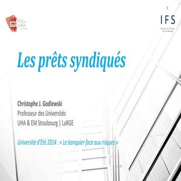 Les prêts syndiqués