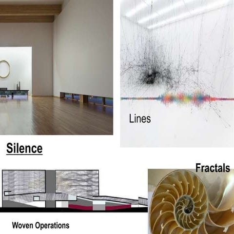 Silence, Lines, Fractals, and Woven Operations