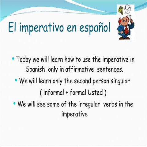 Introduction to spanish verbs | ODP