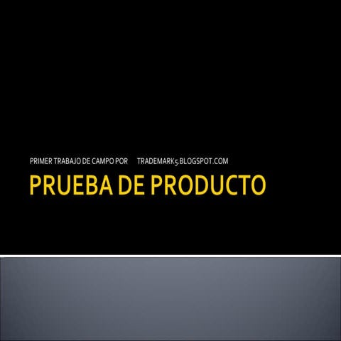 Prueba De Producto