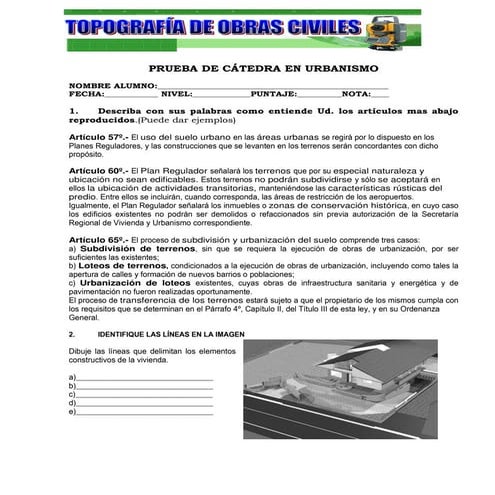 Prueba 2 Urbanismo