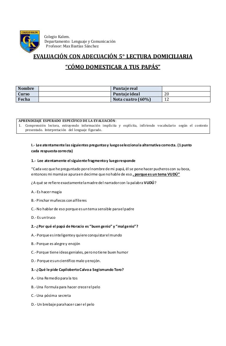 Prueba Como Domesticar A Tus Papas5 Anodocx