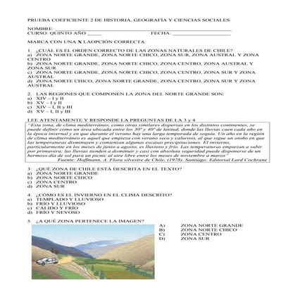 Prueba coeficiente 2 de historia