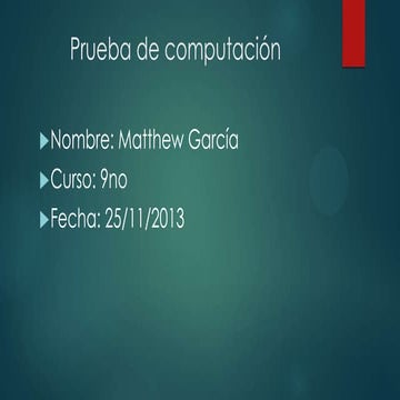 Prueba de computación