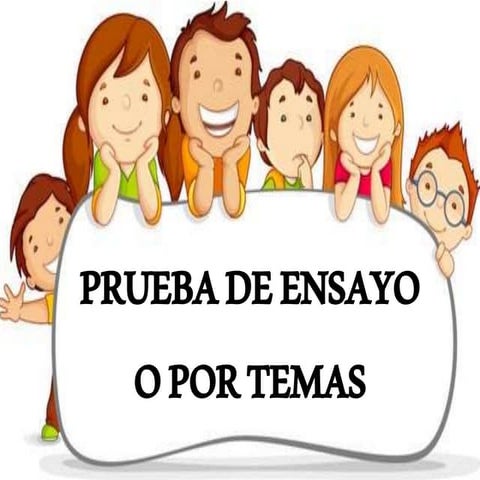 Prueba de ensayo o por temas