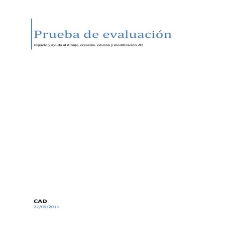 Prueba de evaluación CAD