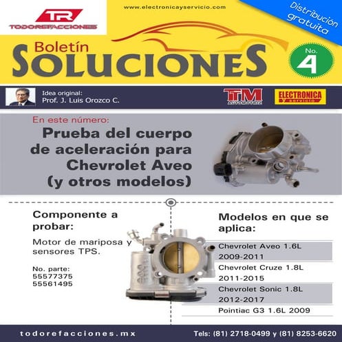 Prueba de los sensores tps del cuerpo de aceleracion 2