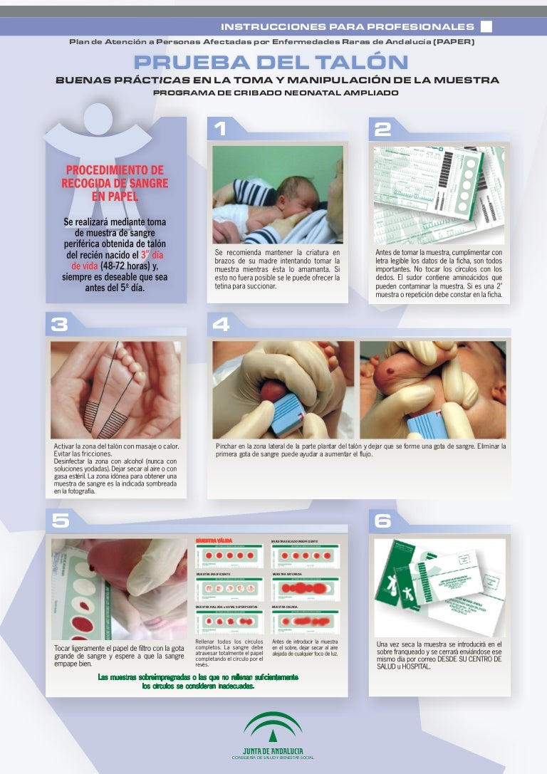 Buenas prácticas para la prueba del talón