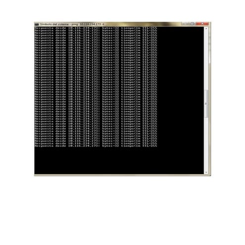 Prueba de ping vista alegre