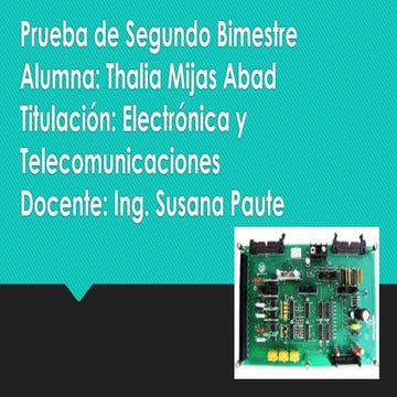 Prueba de segundo bimestre