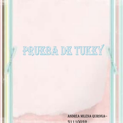 Prueba de tukey
