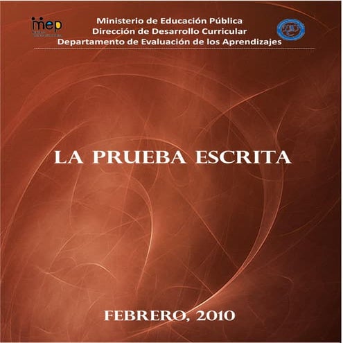 Prueba escrita, final