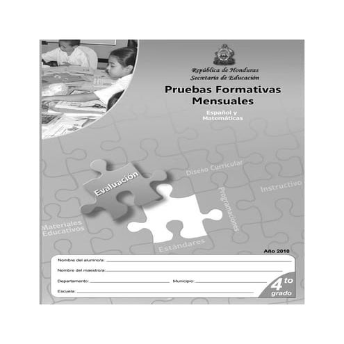 Prueba formativa 4º esp y mat (2010)