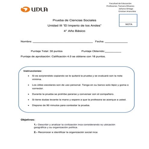 Prueba incas 1