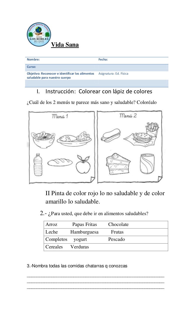 pix Imagenes De Alimentos Sanos Y Chatarra Para Colorear prueba jacob