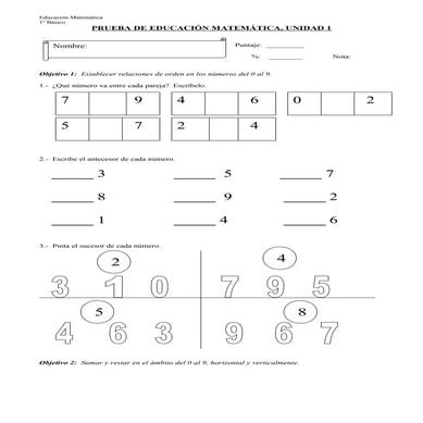 Prueba mat, unid 1 2
