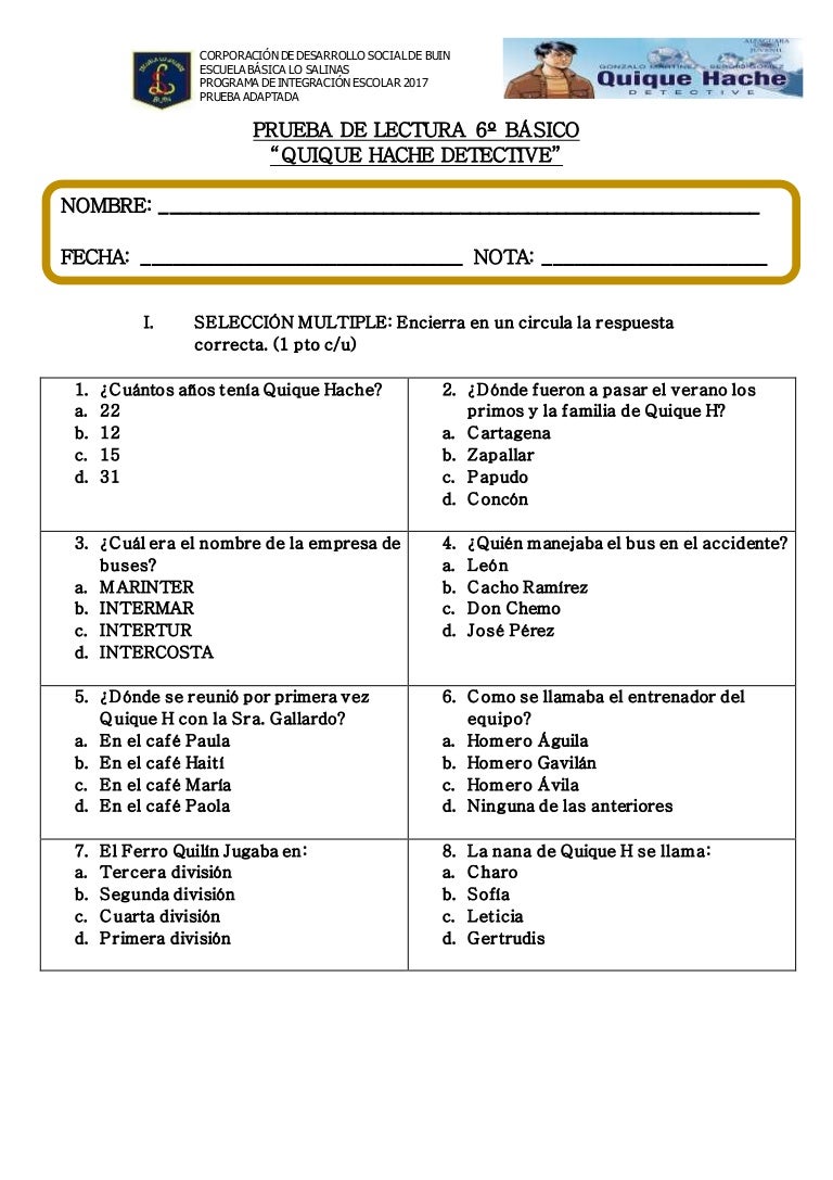 Prueba quique h detective