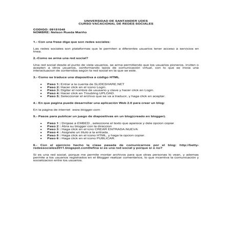 Prueba redes sociales