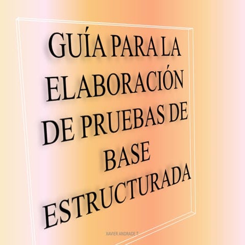 Pruebas base estructuradadd