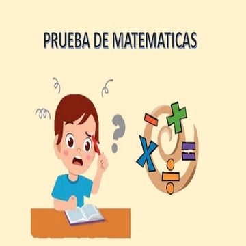 PRUEBAS MATEMATICAS