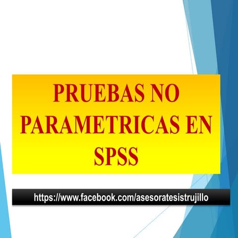 Pruebas no parametricas en Spss