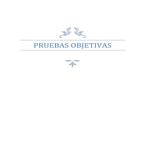 Pruebas objetivas