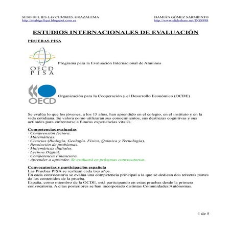 Pruebas PISA